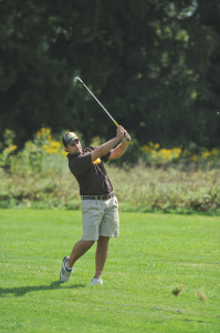 Senior Chris Nader carded his best score of the season (77) last year at the Muskingum Invitational. 