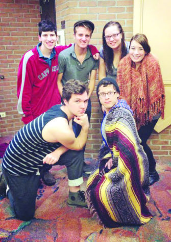 The playwrights for the 24-Hour Theatre Project pose for a picture.
Clockwise from top left: Dayne Sundman, Brandon Romano, Abi Scott Kathryn Griffen, Joshua Smalley, and Eric Dahl.
