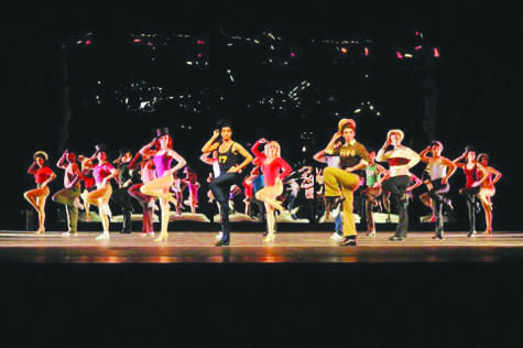The full “Cassie” cast of  A Chorus Line performs the opening number “Opening/I Hope I Get It”.

