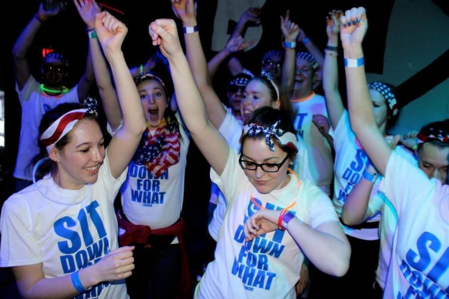 Baldwin Wallace Students participate in the 2015 Dance Marathon to benefit the EGPAF.
