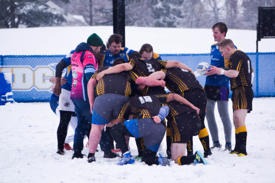BW Men’s Rugby Battles in a Snow Storm, Area Colleges in First Tournament