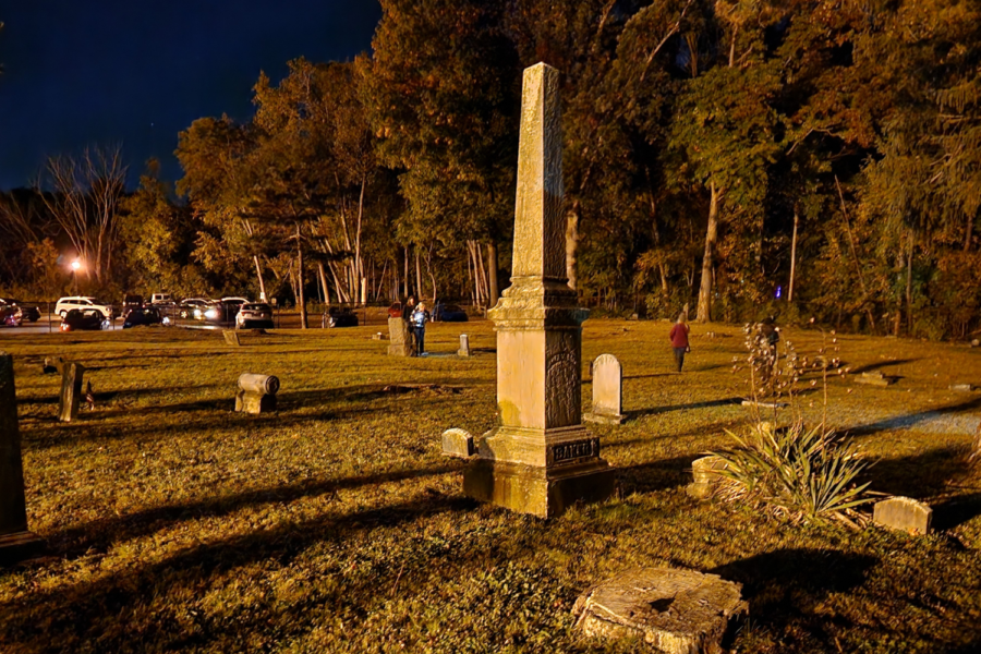 The Adams Street Cemetery was opened at night for participants of the ghost walk to walk through after the Haunted Walking Tour of Berea concluded.