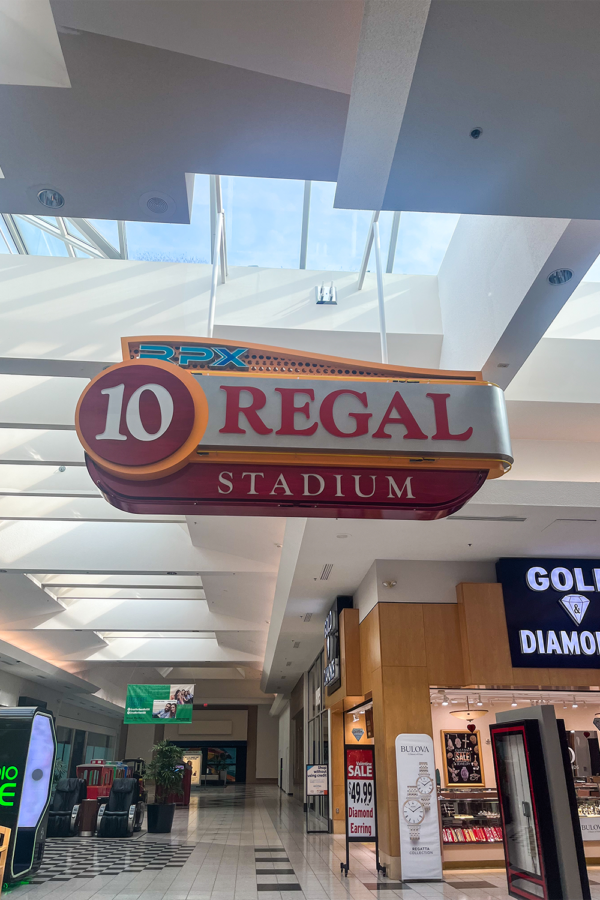 This is a display of the Regal landmark inside Great Northern Mall.