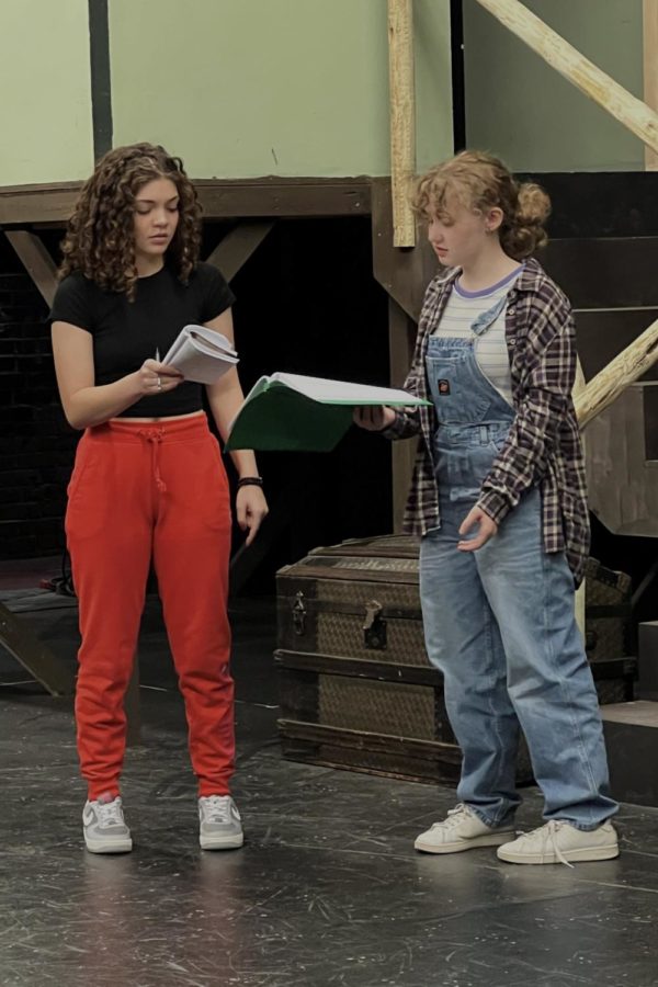 Students rehearsing a scene from “William Shakespeare’s Land of the Dead,” opening on March 3 at 7:30 p.m. at the Beck Center for the Arts.