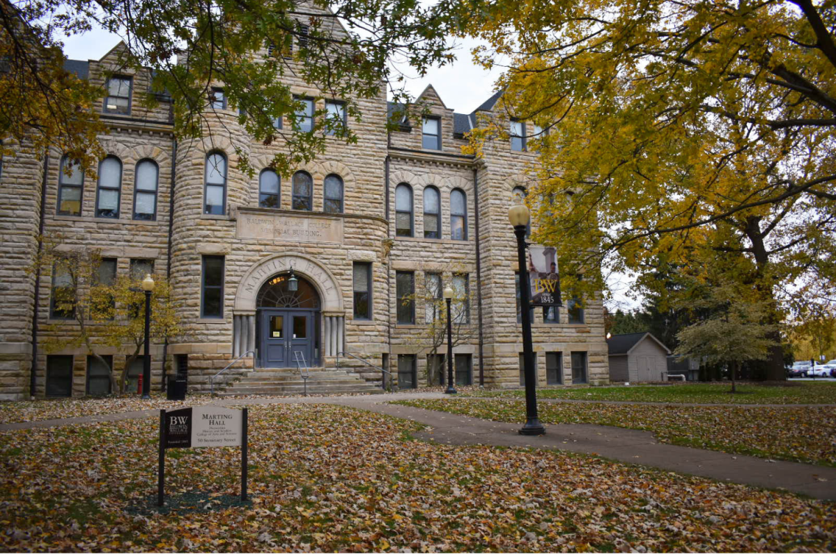 Marting Hall, a building where the School of Arts and Humanities is located.