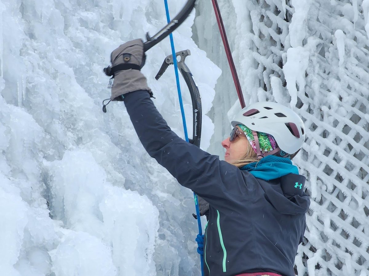 Christine+Varga%2C+the+Outdoor+Adventure+Programs+faculty+advisor%2C+went+on+the+ice+climbing+trip+in+February+in+Michigan.