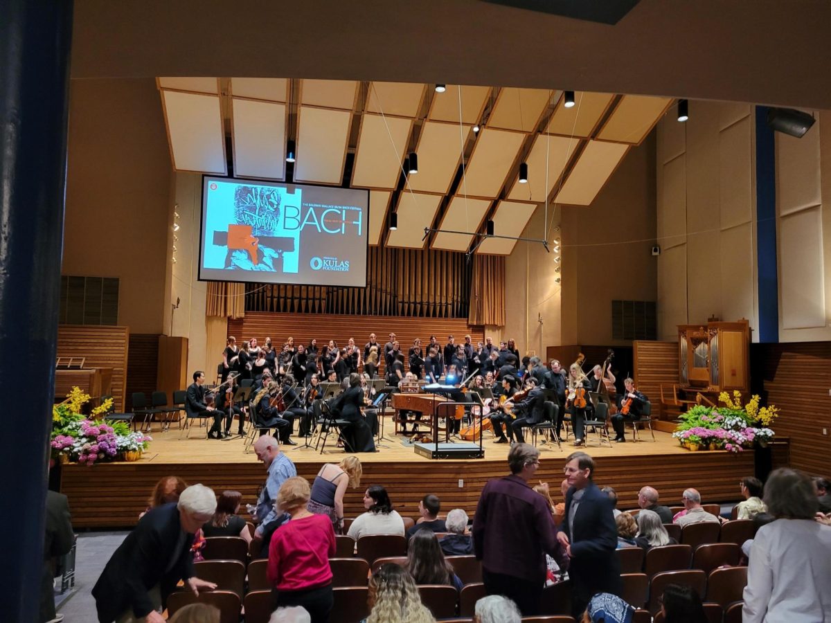 The intermission of the St John’s Passion on Sunday performed by Motet Choir and BWV: Cleveland’s Bach Choir.