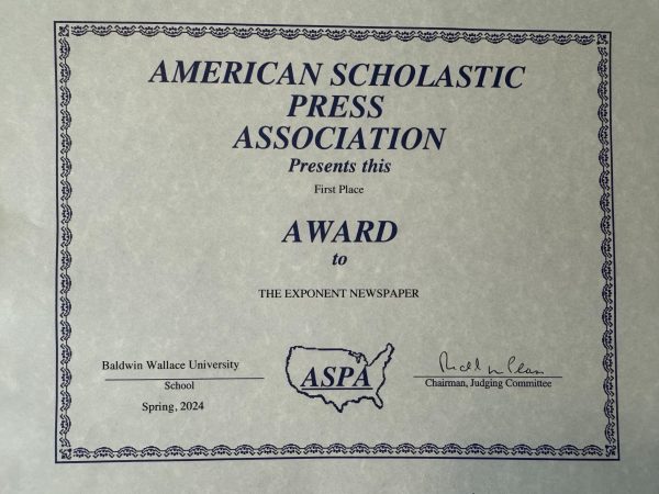 The Exponent has received another first-place award at the national level recently.