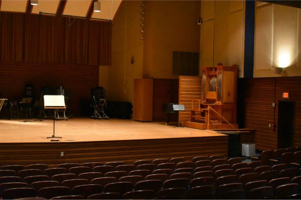 Gamble Auditorium, where the Art Innovation Summit was held.