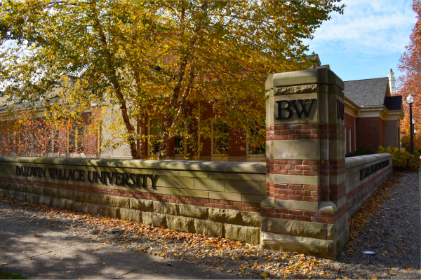 A picture of the BW sign on North Campus.