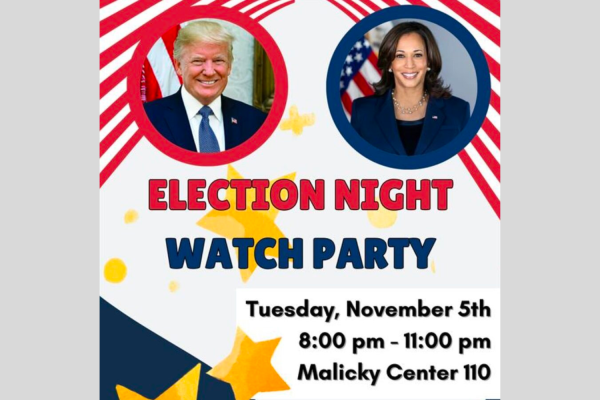 The election watch party flyer.