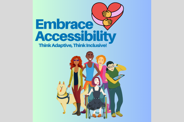 A flyer for the "Embrace Accessibility" event on Feb. 26.