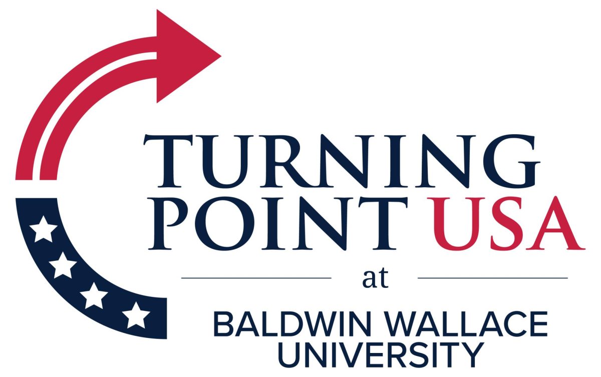 Turning Point USA at Baldwin Wallace University logo.
