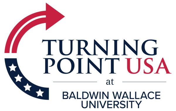 Turning Point USA at Baldwin Wallace University logo.