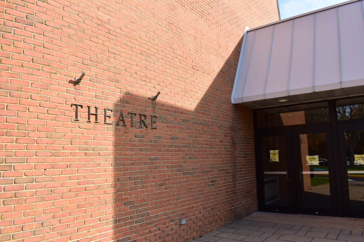 The exterior of the Baldwin Wallace Theatre, where students rehearsed and presented a staged reading of A Funny Thing Happened on the Way to the Forum.