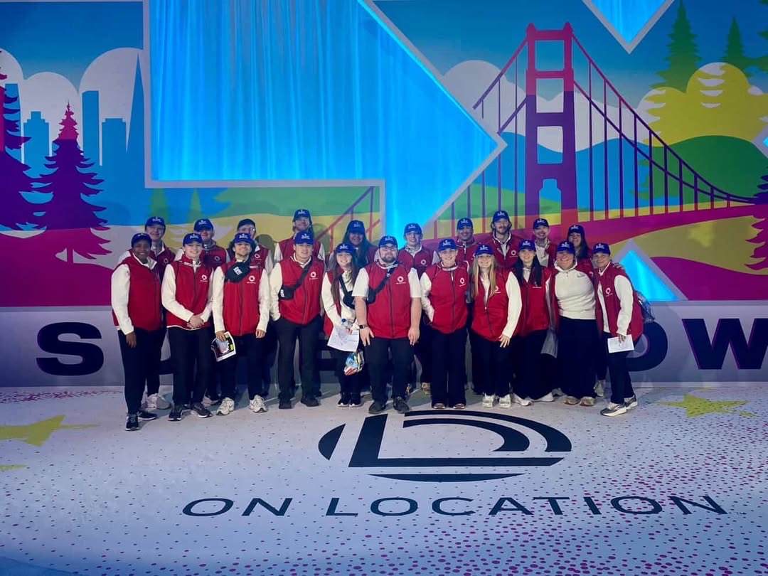 BW students on-site in San Francisco for Super Bowl LX. Photo courtesy of Colin Keleman.